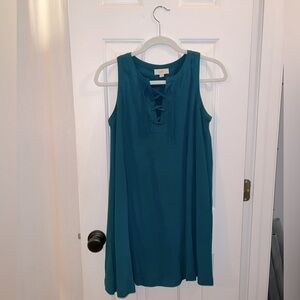 Green LOFT Swing Dress, XS